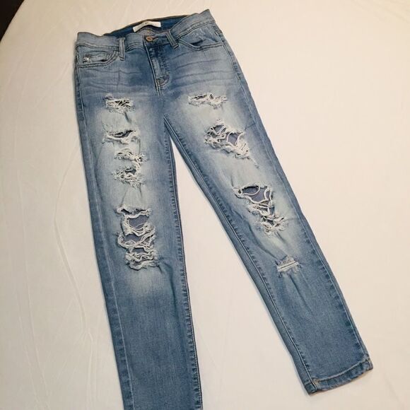 KanCan Denim - KANCAN  “ESTILO” DESTROYED DENIM JEANS
